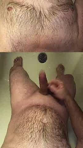 Compilation of solo boy shower masturbation until I smack my cum