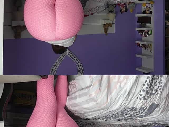 I touch and rub my large schlong on a flawless large butt hotty!