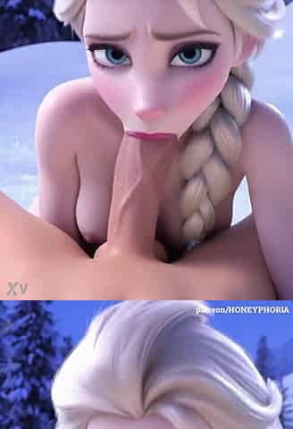 Elsa Frozen Disney CG porn animation