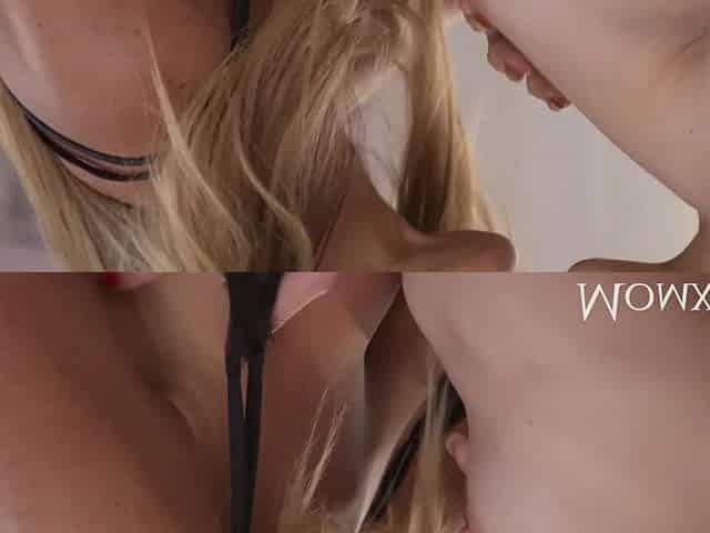 Mom Australian MILF with big tits Aubrey Black seduces petite French beauty