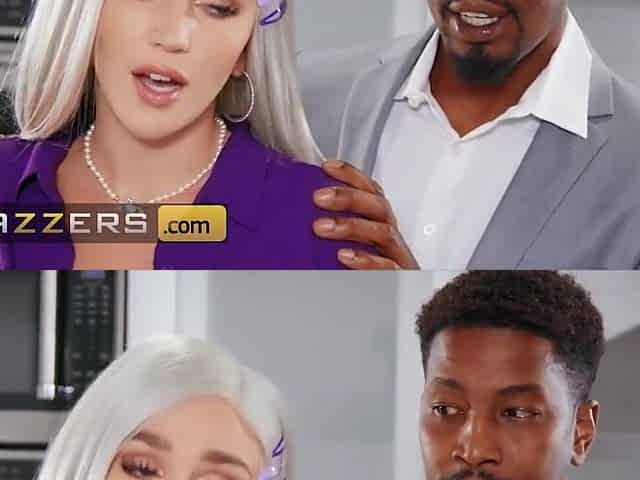 Kendra Sunderland Gets A Foot Massage and A Large Ebony Wang