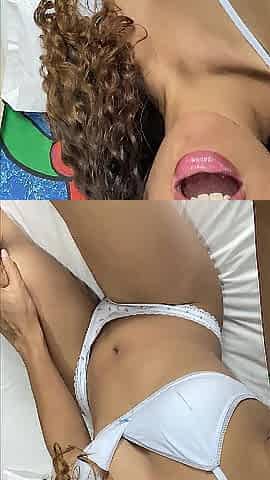 Amateur selfie masturbation by pretty tiny woman