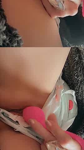 mother I'd like to fuck pulls her pants to show off her a bald, consummate pink twat with toys