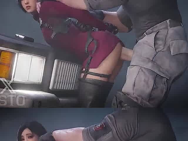 Ada Wong from Resident Cold-blooded gets banged on top of a police car.