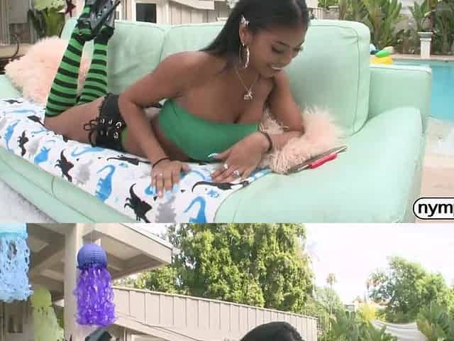 NYMPHO Black bombshell Nia Nacci gets booty screwed
