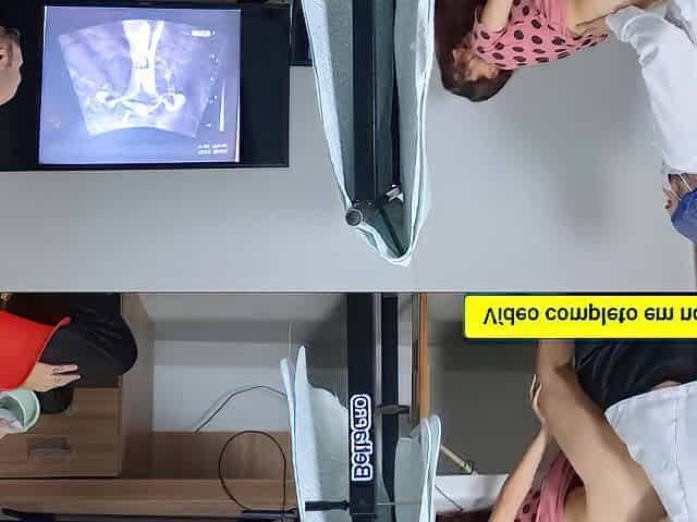 Wife cheats on spouse with gynecologist during ultrasound exam!
