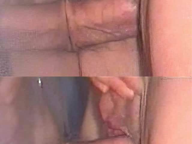 Cum on pussy at gloryhole