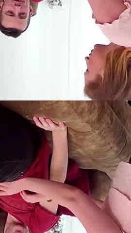Hot ginger teen Princess Paris gets up to step brother and fucks him for the first time