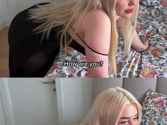 My stepsister came home after the party to have sex.