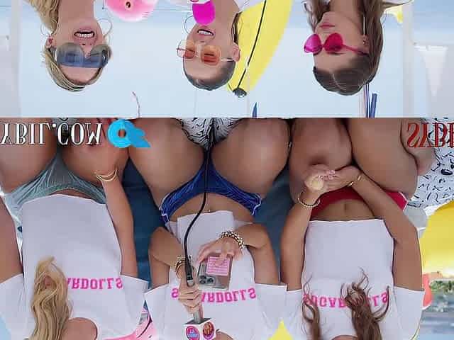 READING YOUR COMMENT GETS OUR TWATS MOIST! 3 EXCITED BEAUTIES PLAY WITH MUCH LOVED TOYS