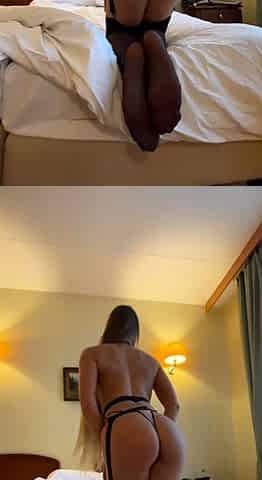 Solo booty assed babe ass toying masturbation in hi def
