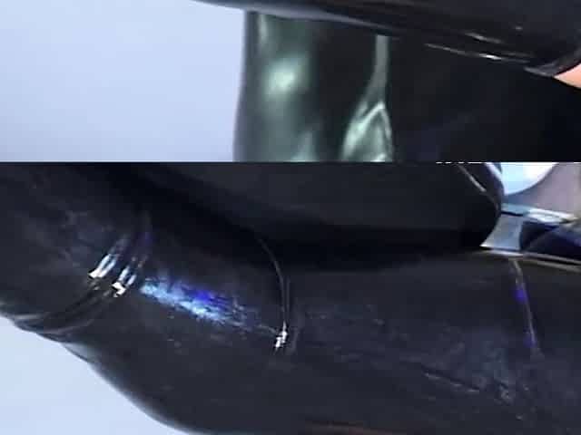 Latex nun gets muff fisted in groupsex