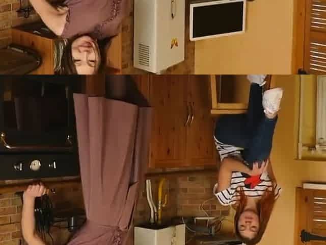 anal asian mature mom seduce girl on kitchen