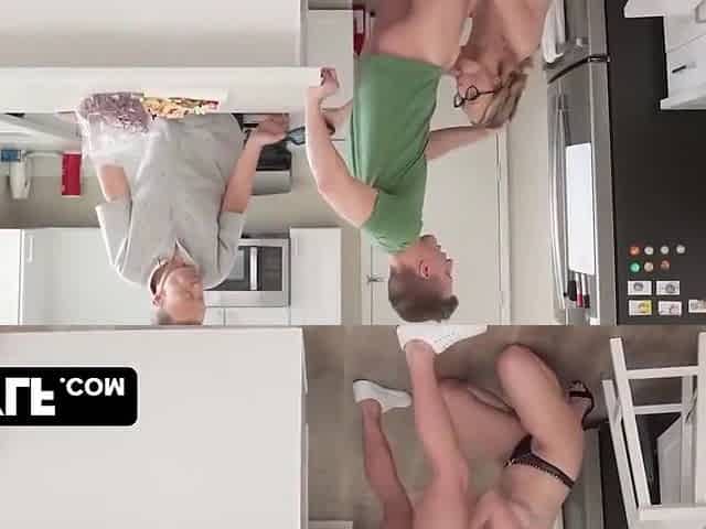 Horny Stepson Uses His Busty Stepmom Crystal To Cure His Sore Balls