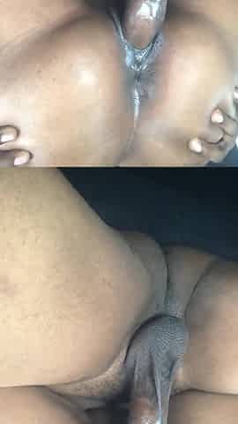 Obese Booty Black Rides my Cock in her Car