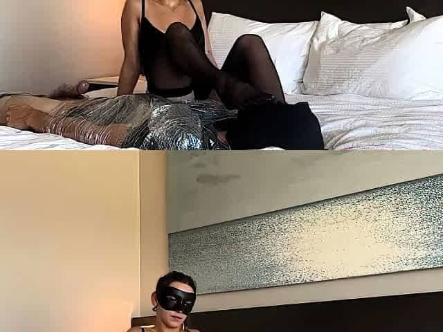 Bratty Brooke - Oily Facesitting Nylon Foot Worship With