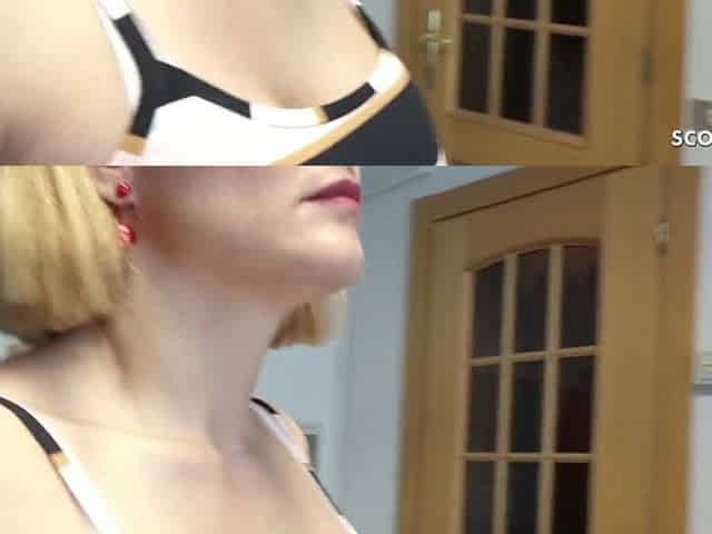 Large Breasts Step Mamma Mary Caught Step Son Masturbate and Finish Him