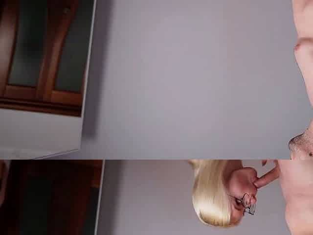 Romp with photographer in front of mirror - XXX! Cumshot in