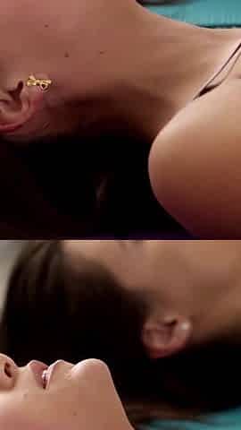 Two yoga bitches love licking muff