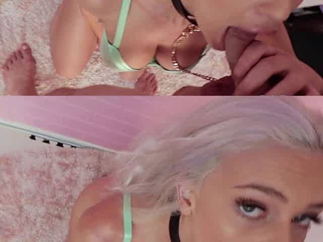 Hot amateur blonde blowjob in HD