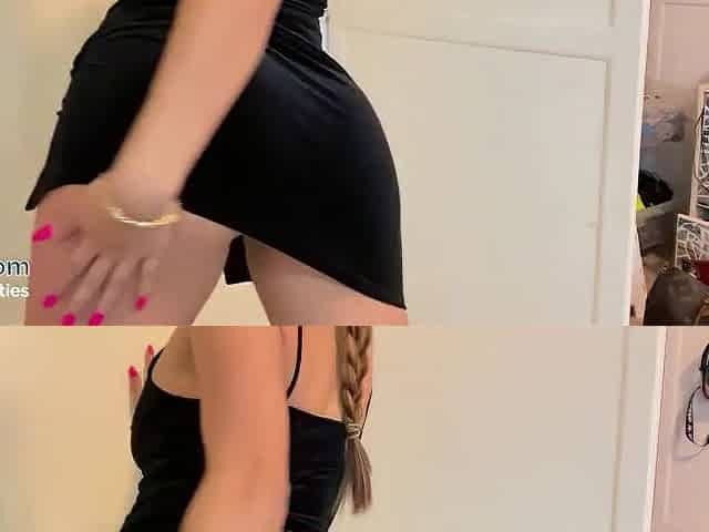 Lewd Latin chick Amateur With Great Bazookas And Butt Double Permeates Her Holes - The Panty Bank - Used Pants