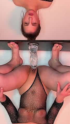 large sex toy in twat