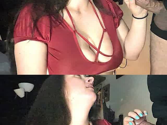 MASSIVE CUM COVERS WILD TITTIES IN SMUTTY ending