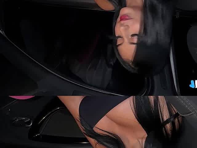 Latin babe Gordita con grandes tetas se subio Al auto y le ofrecio sexo creampie