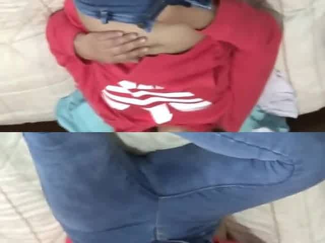 I pass my shlong throughout stepmother's feet, that babe can't resist anymore and masturbates, full orgasms
