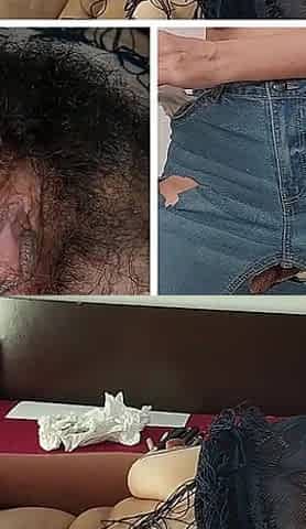 Horny Stepmom Undresses and Masturbates with Moans. Naughty Sexy MILF Tries on Naked Clothes.