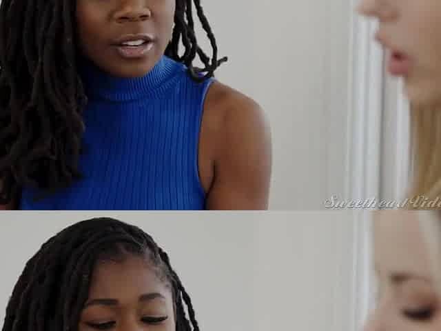 Anna Claire And Hazel Grace - Amoral Lesbies Breathtaking Interracial Video