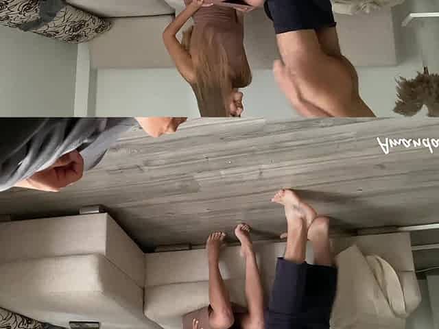 My Husband Watching When Neighbor Fuck Me - Cuckold Wife
