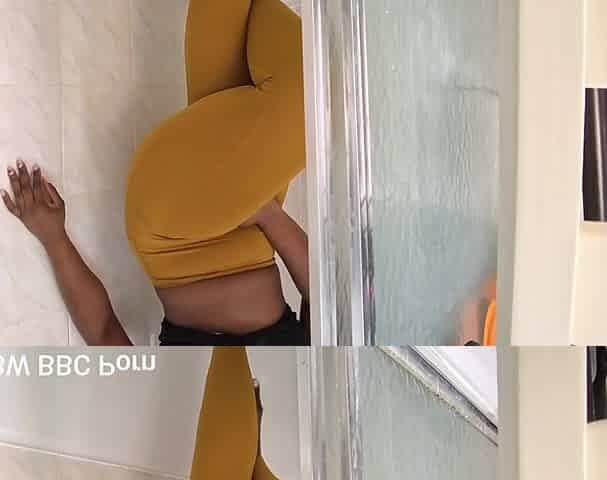 Pissing My Self Wearing Nylon Leggings in the Shower