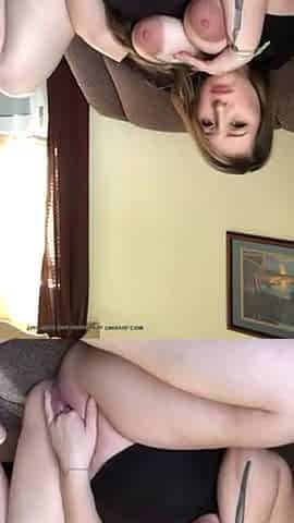 Amazing nipples fists her cunt