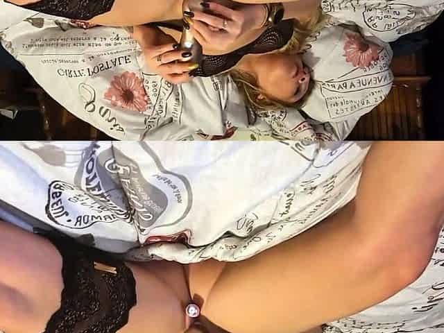 Playing with my pussy, intense orgasm on webcam