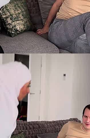 Muslim Maid Catches Her Boss Wanking