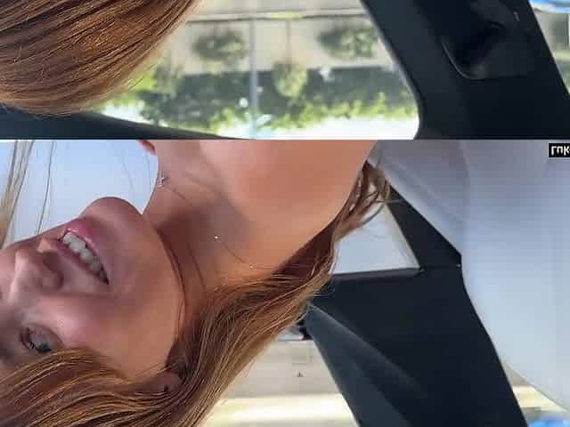 Hot Redhead Amateur Screws In Driving Car Hardcore - Zoey Luna - Luke Cooper