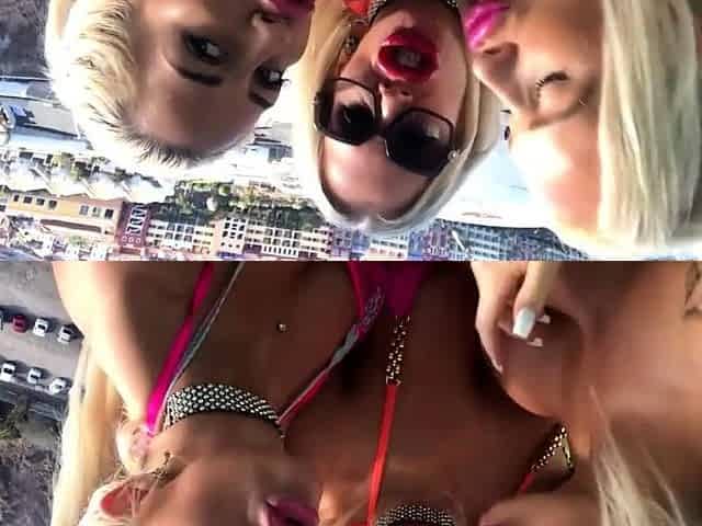 Slutty amateur flashing her big boobs in the backseat