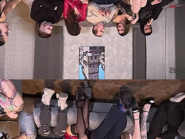 Schoolmate Orgy in Front of the Professor