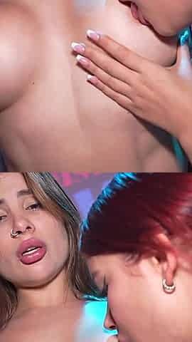 Bar Sex-hot Latinas in a Lesbian Threesome Explode with Pleasure and End up Screaming with the Sex Machine!