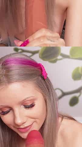 Gave It in the Mouth and Fucked with a Big Dick - Gentle Doggy Style Fuck - Creampie in Pussy!