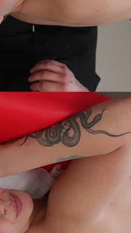A Big-ass Blonde Came for a Massage, but Got a Dick in Her Mouth