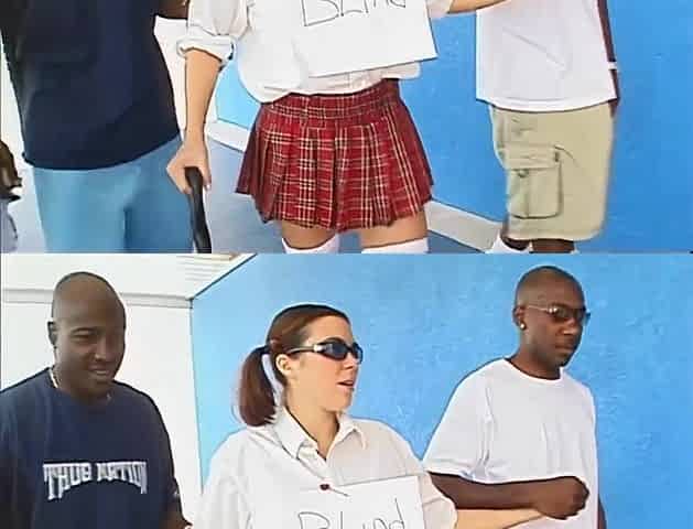 Ashley Blue vs BBCs interracial gangbang