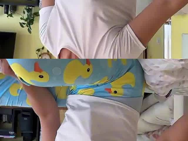 Pervy Stepmom Gets Impure In Front Of My Ally - Ducky Panties HJ FJ Anal