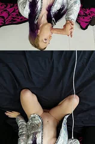 Playing with Dildo