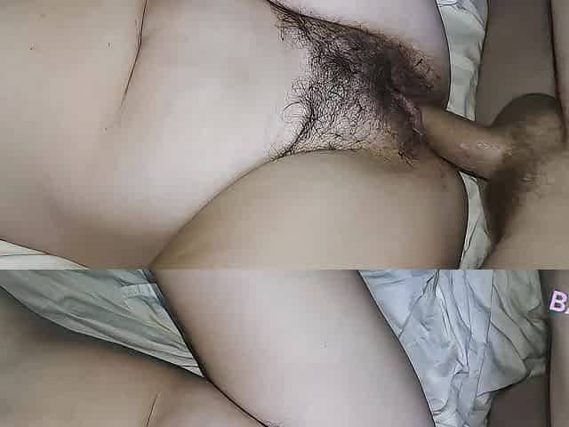 Real stay at home mama average wife hirsute cunt creampie