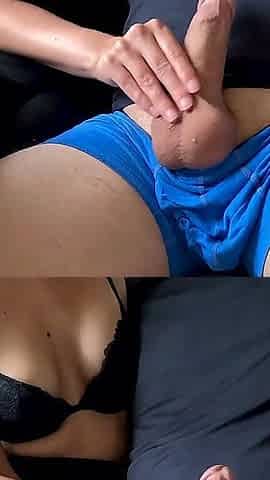 Hot Wife Strokes Beautiful Cock and Drains His Balls