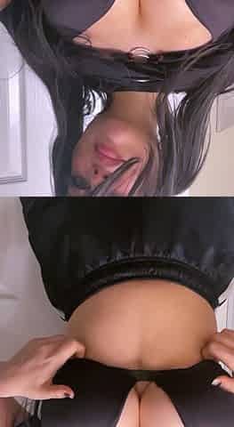 Busty brunette with big boobs rides cock