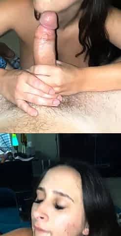 Brunette seductress working her big boobs and hot ass
