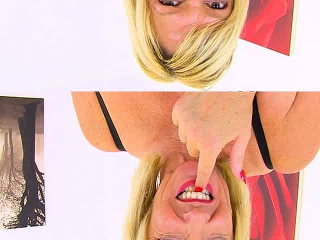 British milf Amy seduces you with a slow strip